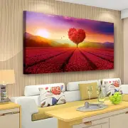 Tree of Life Wall Art Canvas Prints Natural Landscape Pictures Home Decor Red...