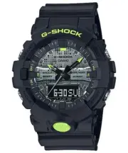 Casio Gshock GA-800DC-1A Black with Green Edition Sports Watch NEW