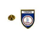 pins pin's flag national badge backpack hat shield world usa virginia
