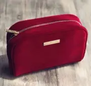 ONLY a FEW GUCCI Japan Novelty pouch velour wine red gold perfume gift w/tag