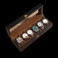 在飛比找樂天市場購物網優惠-手錶收納盒 木盒子長方形手錶高檔小手飾品復古首飾收納大號木質