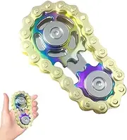 Fidget Toys, Finger Toy with Gear Design, Premium Chain for Stress Relief, Ideal for Office, School and Home, Anxiety Relief Finger Toy Gadgets for Adults and Children