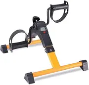 Folding Mini Exercise Bike Portable Home Pedal Exerciser Rehabilitation Training Machine (Color : Orange)