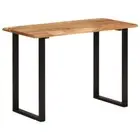 Solid Wood Dining Table Industrial Rustic Leg Timber Kitchen Cafe Desk Rectangle