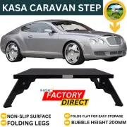 Caravan Portable Folding Step Stool Anti-Slip Surface With Two Heights 150KG