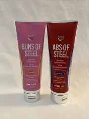 Steelfit BUNS OF STEEL MAX TONING CREAM + ABS OF STEEL MAX DEFINITION CREAM NEW