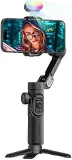 Combo Phone Gimbal Stabilizer with Extension Rod 3-Axis Phone Gimbal Stabilizer Fit for iPhone and Android Phone