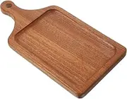 Alipis Elegant Wooden Board Handle 30x15cm Serving Tray Multi-Purpose for Pizza Bread and Charcuterie
