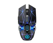 P05 Rechargeable Wireless Mouse Colorful Glare Silent Mice Computer Accessories Portable Design for Windows IOS and Android Tablet
