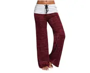 Stitching Yoga Quick-Drying Sports Trousers Leg Pants