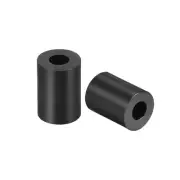 Nylon Round Spacer Washer 3.2mmx7mmx8mm Unthreaded for M3 Screws Black 100Pcs