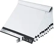Fuxury 10x13 200 Pcs White Poly Mailers Shipping Envelopes, Self-Sealing Envelopes, Boutique Custom Bags, Enhanced Durability Multipurpose Envelopes, Keep Items Safe & Protected