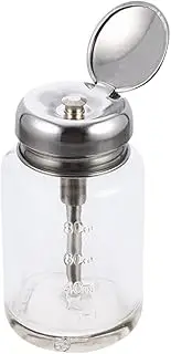 Generic Glass Pump Dispenser Bottle Press Bottle Clear Convenient Multipurpose Empty Bottle Lubricant Glass Bottle