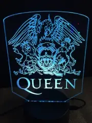 Queen LED Neon Light Sign Man Cave , Game , Bed Room ,Bar garage Rgb