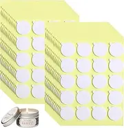 [Aubeco] 480PCS Candle Making Kit, Candle Wick Stickers, Candle Making Supplies, Double-Sided Stickers with The Little ‘‘Tail’’, Hot Wax Stickers for Candle Making