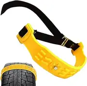 Snow Chains - Car Chains,Heavy Duty Traction Anti Skid Spikes Quick Release System Easy Installation Reusable For Icy Highway Winter Emergencies