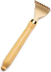 Backscratchers,Bamboo Back Scratcher for Men Women Self-Therapeutic Telescoping Head Easy to Reach Itch Point The Body Scratcher