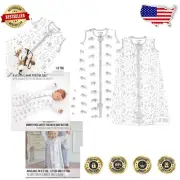 Safe & Snug Baby Sleep Sacks 1.0 TOG with Two-Way Zip - Unisex 2-Pack (12-18M)