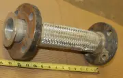 Weldbend Braided Stainless Flex Hose, 2", 13 1/2” OAL, C/S Flanged