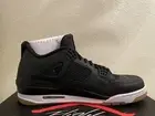 Jordan 4 Retro Laser SE, Black/White-Gum, 30th Anniversary 2019 - Size 14