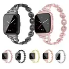 Strap Stainless Steel Diamond Band For Fitbit Versa 4/3/Sense 2/Sense Replacment