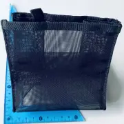 Creative Memories BLACK Mesh STORAGE POUCHES (2) - 13H X 12 1/2cmW - RARE- New