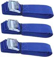 ABOOFAN 3pcs Heavy Duty Adjustable Cam Buckle Straps for Motorcycle Tie Downs Durable Nylon Cargo Packing and Moving Securing Efficient Luggage Fastening