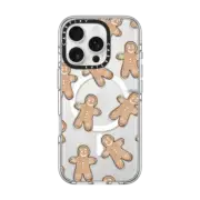 iPhone 16 Pro Clear Case MagSafe Compatible Gingerbread Fashion Illustration Case