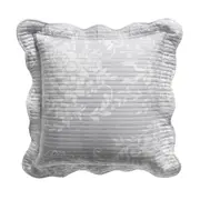 Bianca Florence Matching Cushion 43x43cm Square Throw Pillow Sofa Decor Grey