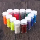 12pcs Glitter Powder Glitter Dust Powder Bottles Nail Sequins