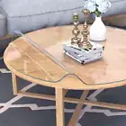 Dia. 42 Inch Clear round Table Cover, 2Mm Thick round Plastic Table Protector, W