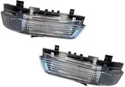 QASULER For Mitsubishi, for Pajero, for Montero, for Shogun V73 V77 V75 V93 V97 2006-2019 Rearview Mirror Turn Signal Light 8351A029 8351A030(Right) Car Side Mirror Indicator Light(BLACK Left and Righ