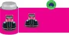 6x Designer Beer Can STUBBY HOLDER Stubbie Cooler Koozie with base Classic Car