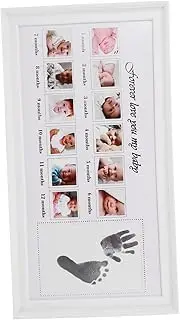 Frame Wall or Tabletop Handprint Footprint Keepsake Elegant Design Material