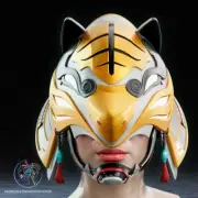 Sengoku White Tigress Helmet 3D Printed PLA Magnets Included