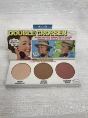 NIB The Balm - Double Crosser - Highlighter, Bronzer & Blush Palette - 0.29 oz