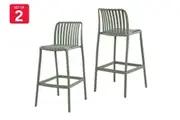 Set of 2 Shangri-La San Lucas Bar Stools (Green)