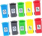 EXAOMBLE Pcs Miniature Trash Can Models for Early Education Micro Sense Mini House Table Layout Decor Boys and Girls Playroom