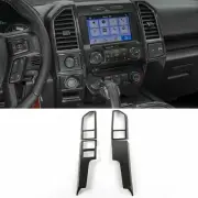 Molded Carbon Fiber Center Dash Vent Panel Trim Cover Bezel for 15-20 Ford F150 (for: Ford)