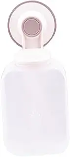 HEALEEP Wall Mounted Foaming Soap Dispenser Manual Suction Cup Liquid Soap Pump for Bathroom Shower Kitchen Sink Plastic Easy Installation Suitable for Hand Soap