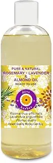 Deve Herbes Rosemary Lavender and Almond Oil for Healthy Hair and Scalp Massage- Pure and Natural 200ml (6.76oz)