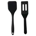 2 Pcs Black. Mini Brownie Serving Spatula Set Red Slotted spatula Kitchen