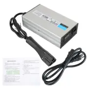 Golf Cart 48V 15A Battery Charger with RXV Plug/LED For Club Car EzGo Yamaha