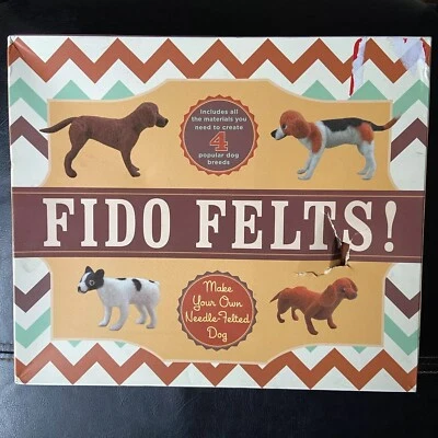 Wool Needle Felting Kit Fido Felts Make Your Own Needle Felting Dogs
