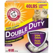 40 lb Arm and Hammer Double Duty Advanced Odor Control Clumping Cat Litter 40 lb
