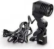 E27 Universal Single- Lamp Socket W/Umbrella Holder Softbox Light Stand Mount Photography Light Photography Studio Accessories