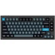 Keychron Q1P-M1 Q1 Pro 75% 81 Key Carbon Black Knob Red Switch RGB Hot-Swap Full Aluminum Wireless QMK Custom Keyboard [Q1P-M1]