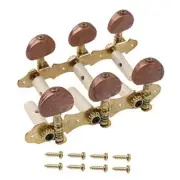 2Pcs Agate Brown Buttons Classical Guitar String Tuners Keys Machine Heads