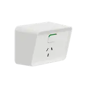 CLIPSAL Iconic O3015-XW - Single Weatherproof Power Point 10amp - White - IP54