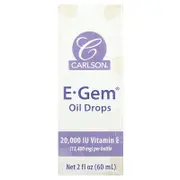 Carlson, E-Gem Oil Drops, 2 fl oz (60 ml)